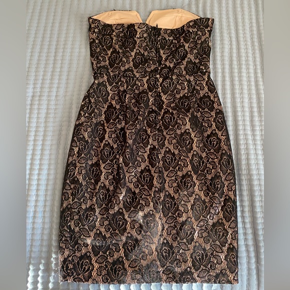 Sequin and Lace Gold Dress - Picture 4 of 4